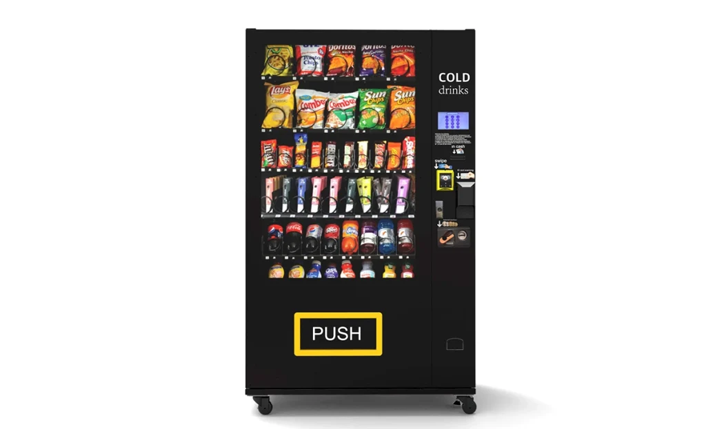 Snackautomat für öffentliche Einrichtungen mit Diebstahlschutz