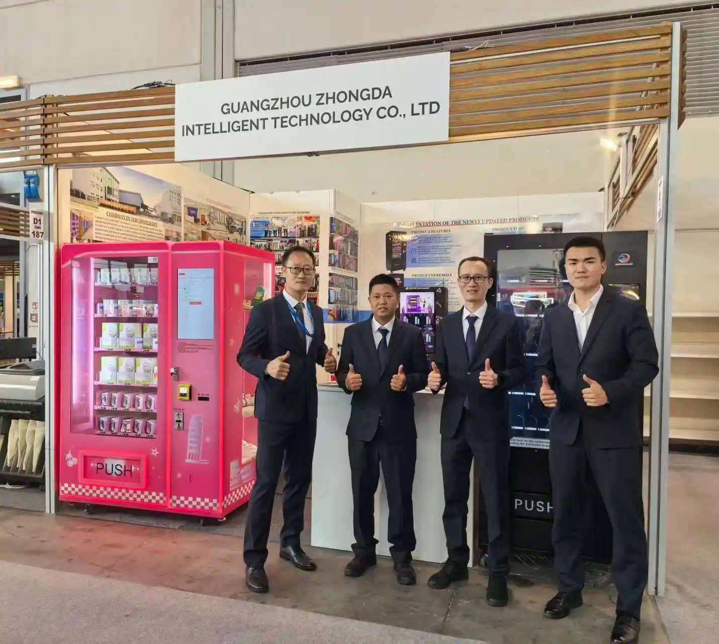 Colin Lawrance und sein Team auf der Fachmesse